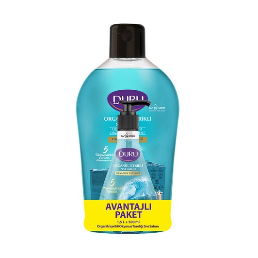 Duru Okyanus Tazeliği Sıvı Sabun 1,5 LT + 500 ML