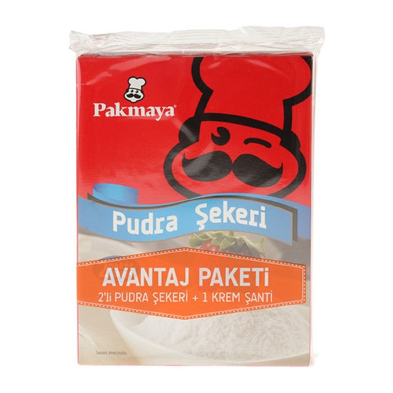 Pakmaya Pudra Şekeri 200 gr ve Krem Şanti 75 gr