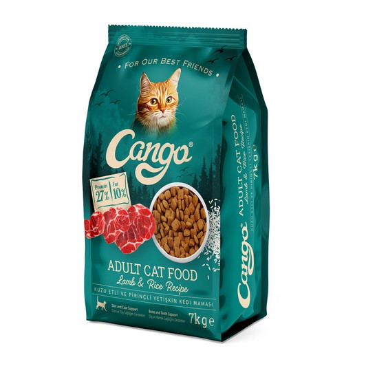 CANGO YET.KEDİ MAMASI 7 KG KUZU ETLİ PİRİNÇLİ