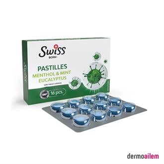 Swiss Bork Mentol Nane Okaliptus 16 Pastil