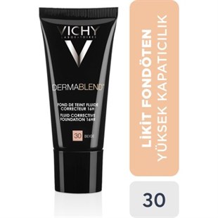 Vichy Dermablend SPF 35 (Beige30) Likit Fondöten 30 ml