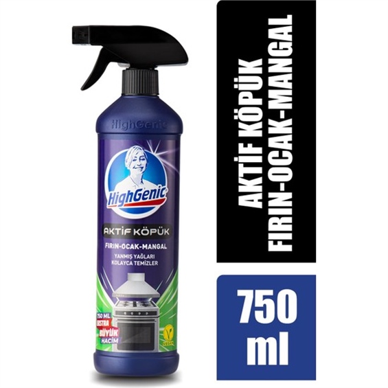 Highgenic Aktif Köpük Fırın Ocak 750 ml