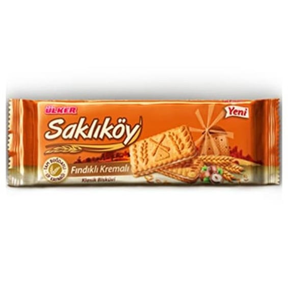 Ülker Saklıköy Kremalı Fındıklı Bisküvi 100 Gr