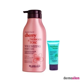 Luxliss Cherry Blossom Rose Volumizing Hair Care Conditioner 500 ml +40 Ml Hediye