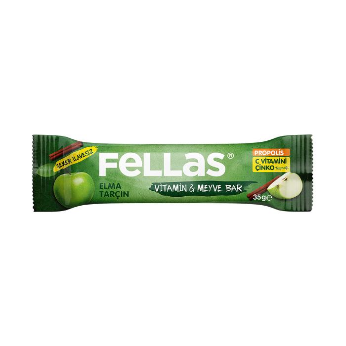 Fellas Vitamin&Meyve Bar Elma Tarçın 35 gr