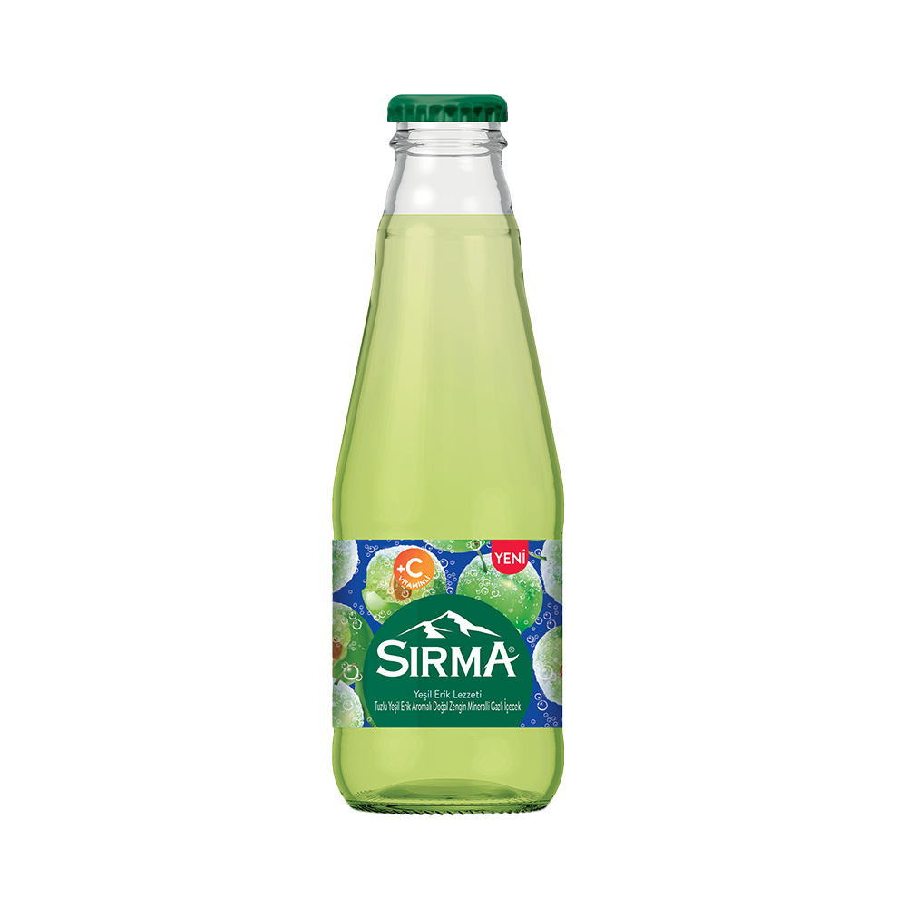 Sırma C Vitaminli Tuzlu Yeşil Erik Aromalı Maden Suyu 200 ml