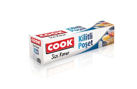 Cook Çift Kilitli Poşet 10 Adet