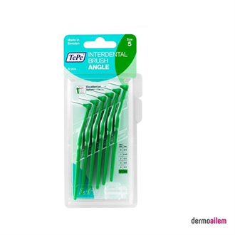 TePe Uzun Saplı Arayüz Fırçası Angle 5 NumaraYeşil 0,8 mm T122