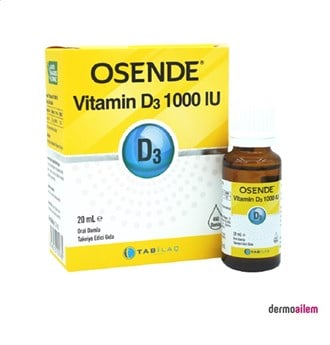 Osende Vitamin D3 1000 IU 20 ml 500 Damla