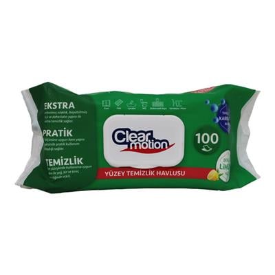 CLEAR MOTION YÜZEY TEMIZLEME HAVLUSU 100LÜ