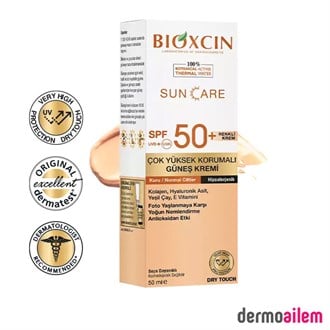 Bioxcin Sun Care Renkli Güneş Kremi SPF50+ 50 ml Kuru / Normal Ciltler