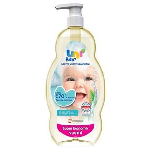 Uni Baby Saç ve Vücut Şampuan 900ML (Pompalı)