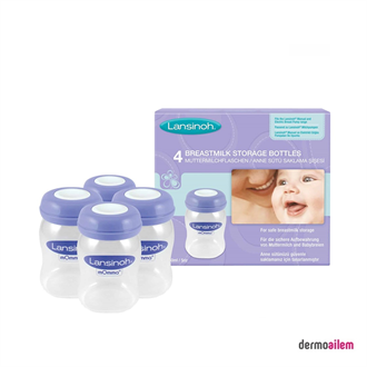 Lansinoh 4'lü Süt Saklama Şişesi