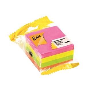 Notix Yapışkanlı Not Kağıdı 320 YP 75x75 4 Renk N-4R-7575-FP