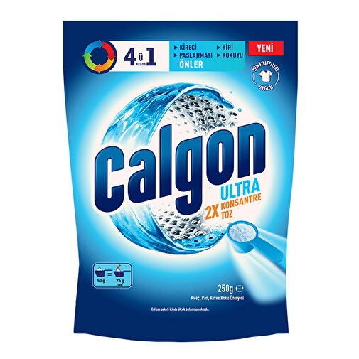 Calgon Ultra Konsantre Çamaşır Makinesi Kireç Önleyici 250 gr