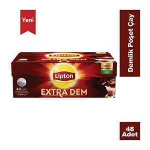 Lipton Extra Dem 48 Adet Demlik Poşet Siyah Çay