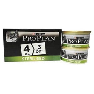 Proplan Steril Somonlu 85 Gr Kedi Konservesi 4 Al 3 Öde