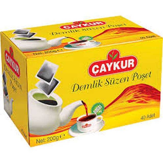 Çaykur Demlik Poşet Çay 40'lı 200 gr