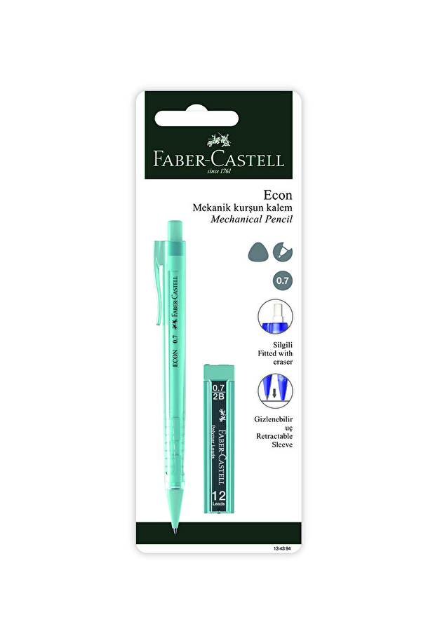 Faber Castell Econ Şeffaf Kalem 0.7 Min Hediyeli