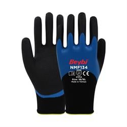 Beybi NMF+ Tam Kaplı Mikro Köpük Nitril Kaplı Polyester Örgü Eldiven