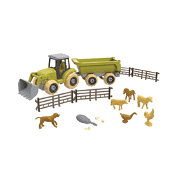 Oyuncak Hayvanlı Sök Tak Traktör 