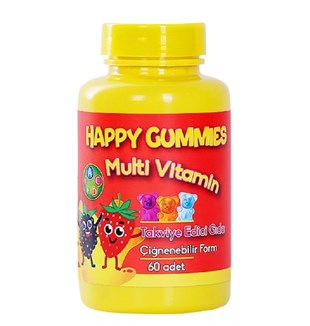 Happy Gummies Multivitaminli 60 Çiğnenebilir Yumuşak Tablet