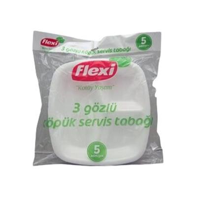 FLEXI LIFE KÖPÜK 3 GÖZLÜ SERVIS TABAGI 5 LI