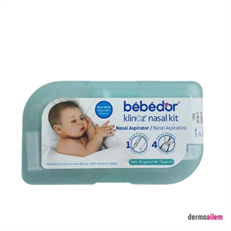 Bebedor Klinoz Burun Aspiratörü + Filtreli Yedek Uç 4'lü Kod:563