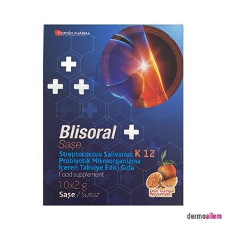 Blisoral K12 Portakallı Takviye Edici Gıda 10 Saşe 2 Gr