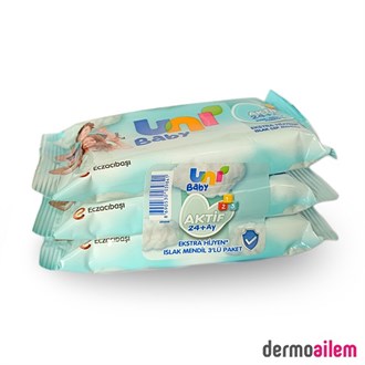 Uni Baby Islak Mendil Cep Aktif Hijyenik 3*15'li