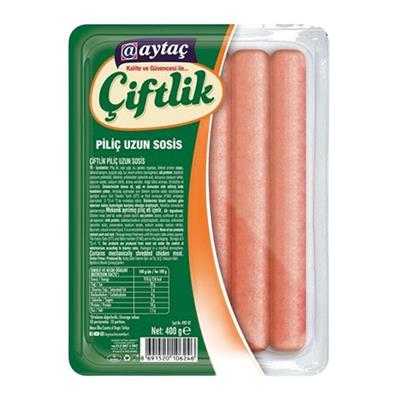 AYTAÇ ÇIFLIK PILIÇ UZUN SOSIS 400gr