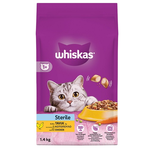 Whiskas Steriled Kısırlaştırılmış Kedi Maması 1.4 Kg