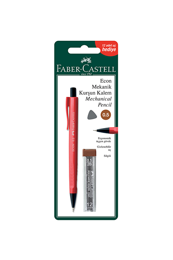Faber Castell Econ 1350 Versatil Kalem + Min 0.5 MM