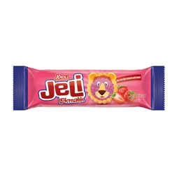Xroll Jeli Çilek Aromalı Jöleli Bisküvi 114 G