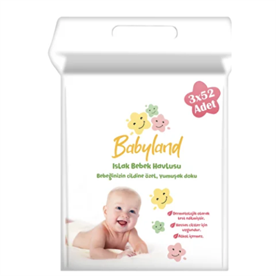 BABYLAND ISLAK HAVLU 3*52