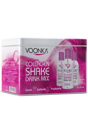 Voonka Collagen Beauty Shake Beyaz Üzüm Aromalı 15 x 50 ml