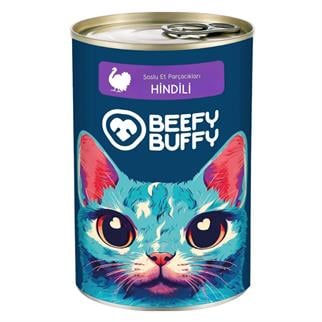 Beefy Buffy Yoğun Hindi İçerikli Kedi Konservesi 415 Gr