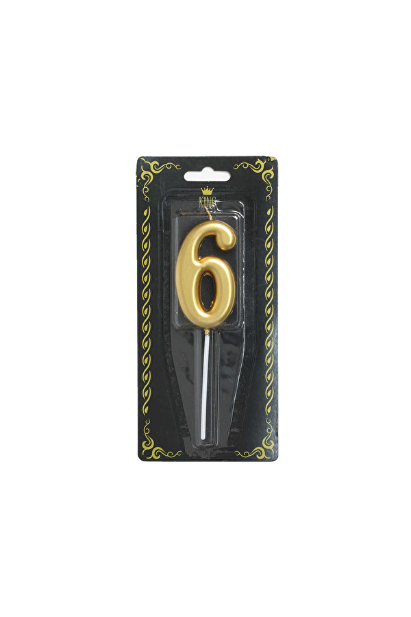 Rakam Mum 6 Numara Altın