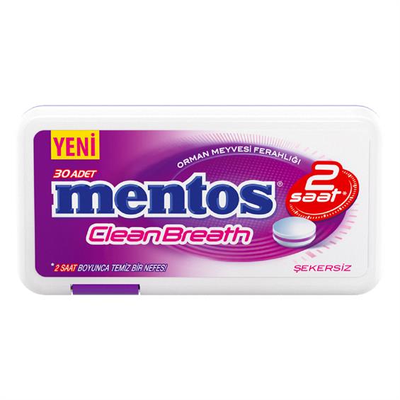 Mentos Clean Breath Orman Meyveli Şeker 2 saat 21 gr