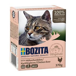 Bozita Chunks İn Jelly With Chicken Liver Kedi Maması 370 Gr