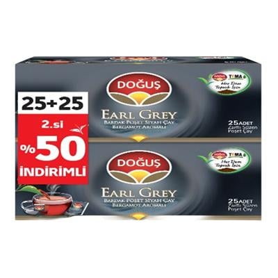 DOGUS BARDAK POS.ÇAY 25x2LI EARLY GREY 2.%50 İND