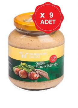 Trabzon Tarım Gerçek Fındık Ezmesi 300 Gr x 9 Adet