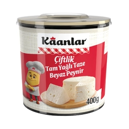 Kaanlar Çiftlik Tam Yağlı Taze Beyaz Peynir 400 G 