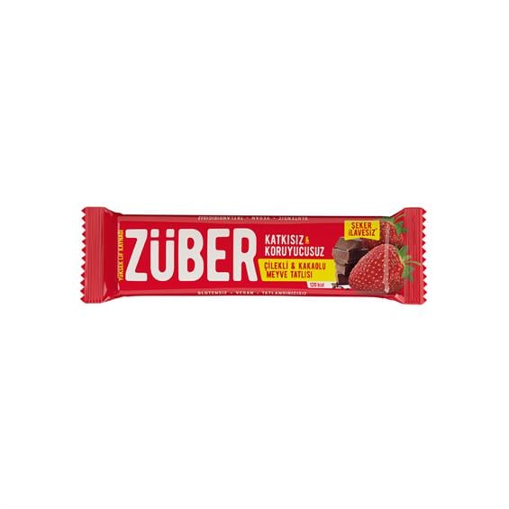 Züber Çilekli Çikolatalı Meyve Bar 40 gr