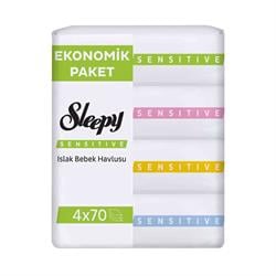 Sleepy Sensitive Islak Mendil 4*70 li