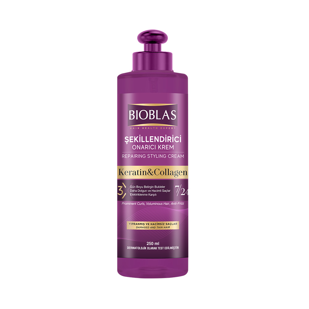 Bioblas Keratin + Collagen Şekillendirici Saç Bakım Kremi 250 ml