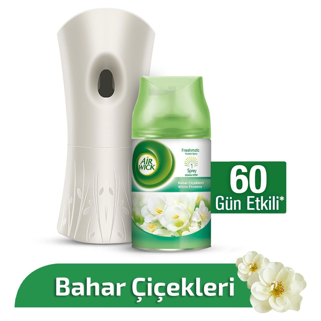 Airwick Oda Kokusu Freshmatic Makine + Yedek 250 ml Bahar Çiçekleri