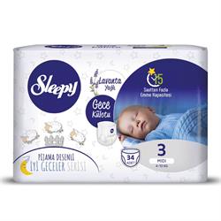 Sleepy Gece Külotu Midi (3) 34 Adet 4-10