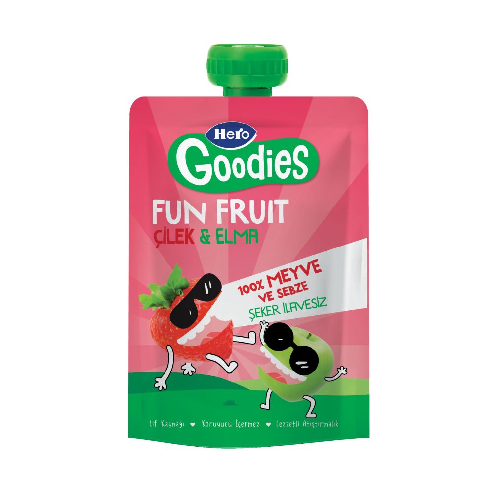 Hero Baby Goodies Çilek Elma100 gr