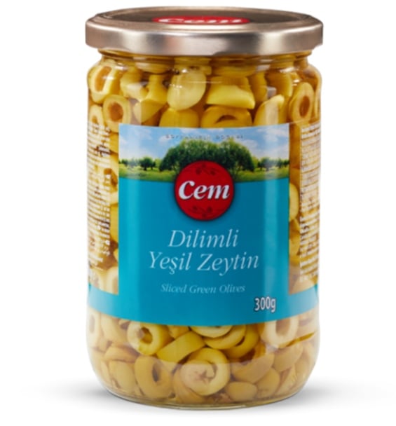 Cem Dilimli Yeşil Zeytin 300 gr